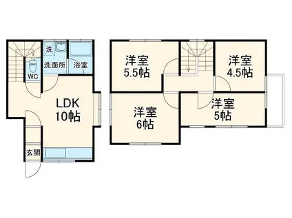 犬山城南戸建２(4LDK)の間取り写真