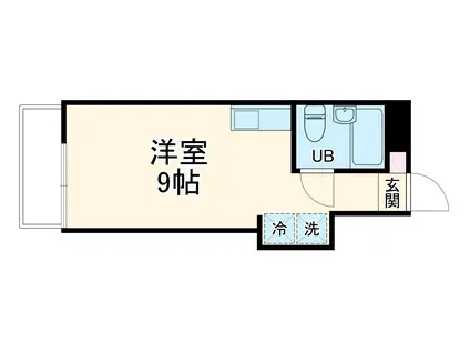 ウインベルソロ桜ヶ丘第9(ワンルーム/2階)の間取り写真