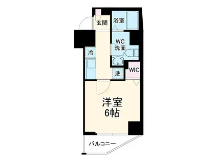 フロンティア横濱イースト(1K/5階)の間取り写真