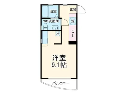 柳沢ビル5(ワンルーム/1階)の間取り写真