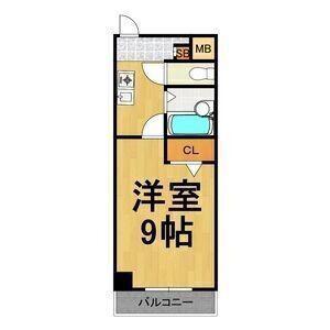SUNNY COURT(1K/3階)の間取り写真