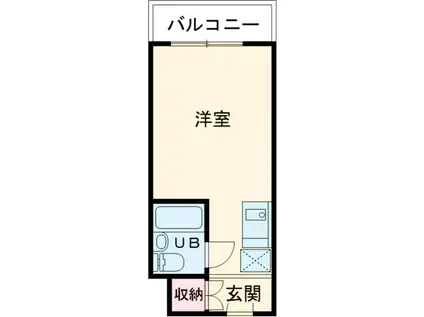 メゾン・ド・ハラ(ワンルーム/2階)の間取り写真