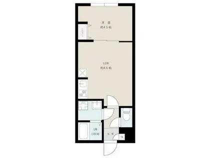 SUNRISE武里駅前(1LDK/1階)の間取り写真