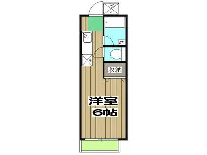 上桂サンシティA(1K/1階)の間取り写真