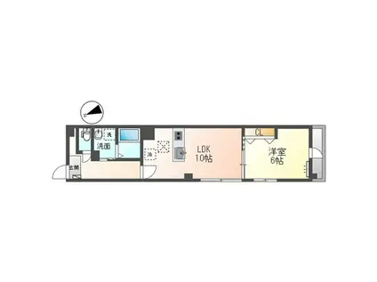 グリシーヌ(1LDK/3階)の間取り写真