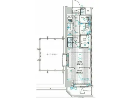 GENOVIA世田谷砧Ⅱ(2K/5階)の間取り写真