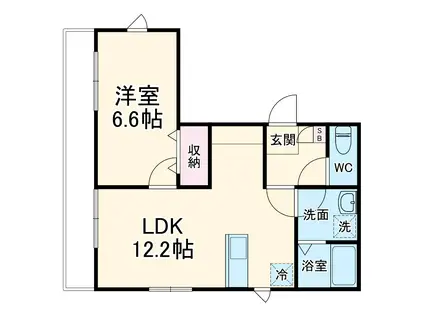 ステラACE(1LDK/3階)の間取り写真