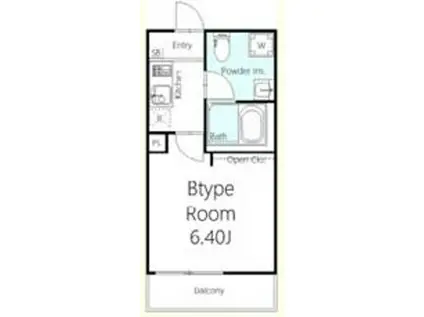 SOLANA鴻巣加美(1K/3階)の間取り写真