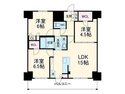 S-RESIDENCE高岳ARDENT(3LDK/11階)の間取り写真