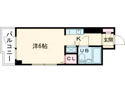 ウィンベルソロ大泉学園(ワンルーム/2階)の間取り写真