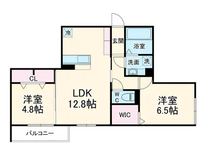 OIKOSⅢ(2LDK/3階)の間取り写真