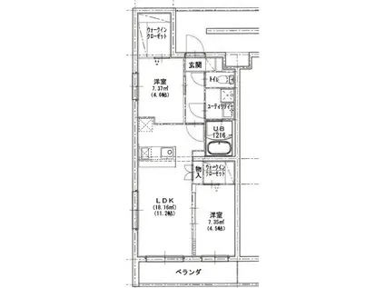 エクサ・スタチオ(2LDK/3階)の間取り写真