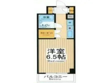 新堀ビル(ワンルーム/3階)の間取り写真