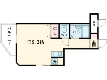セントヤマト西台B館(ワンルーム/1階)の間取り写真