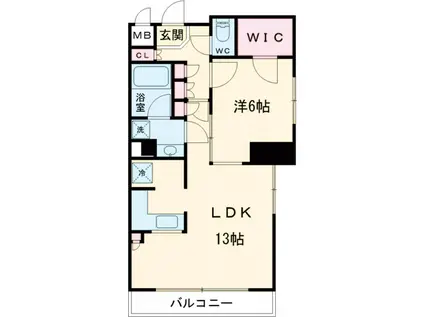 フェリズ町田(1LDK/3階)の間取り写真