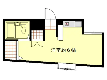 カレッジハイツ西竹之丸(1K/1階)の間取り写真