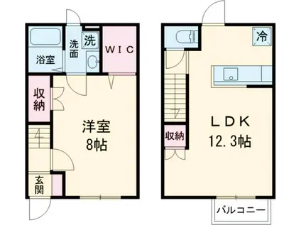 マーツグラン(1LDK)の間取り写真