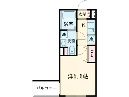 ラフィスタ亀有Ⅱ(1K/3階)の間取り写真