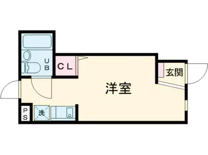 プラチナフォルム堀切菖蒲園(ワンルーム/1階)の間取り写真