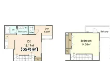 プラチナフォルム堀切菖蒲園(1LDK/2階)の間取り写真