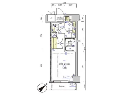 SHOKEN RESIDENCE八王子(1K/5階)の間取り写真