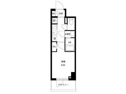 アーバンパーク南行徳レジデンス(1K/7階)の間取り写真