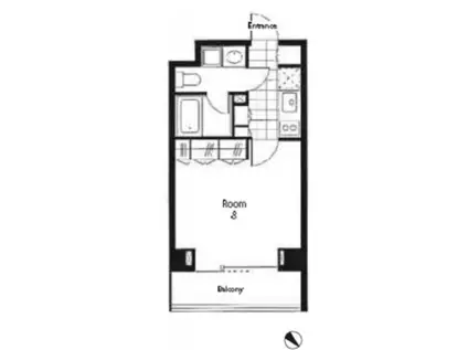 レジディア南雪谷(1K/3階)の間取り写真