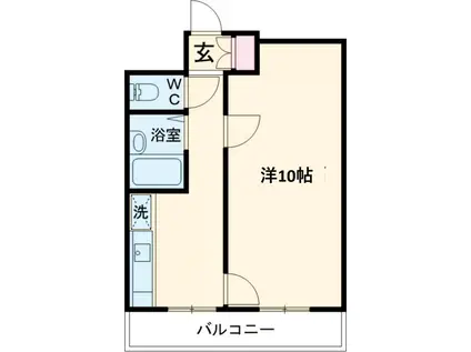 朝日プラザ博多Ⅷ(1K/10階)の間取り写真