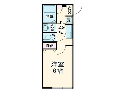 さいたま市西区アパート(1K/3階)の間取り写真