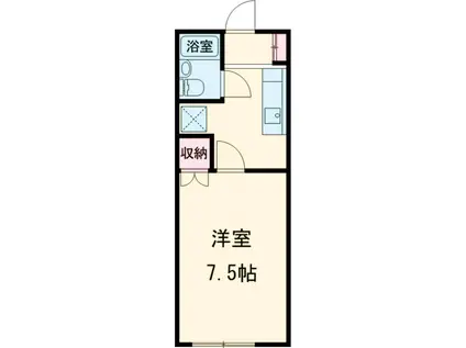 刈谷コーポ(1K/1階)の間取り写真