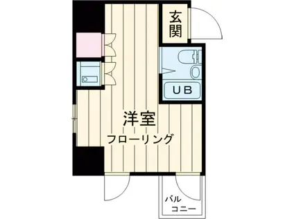 シオン八王子(ワンルーム/9階)の間取り写真