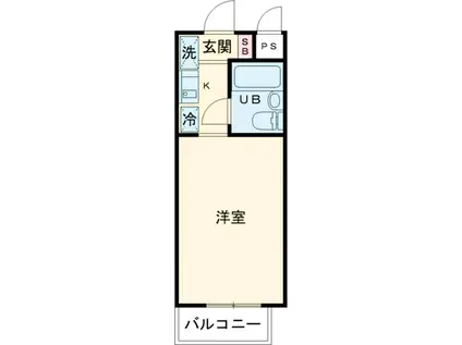 グランデール三鷹(ワンルーム/2階)の間取り写真