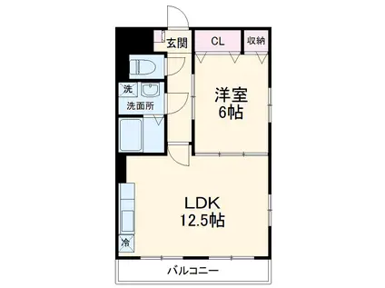 メゾン・ド・レスポワール(1LDK/1階)の間取り写真