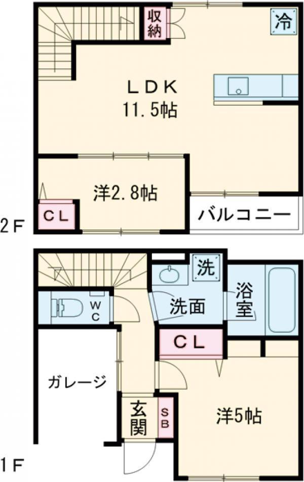 メテオレジデンス千石(2LDK)の間取り写真