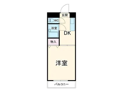 梶が谷山口ハイツ(1K/1階)の間取り写真