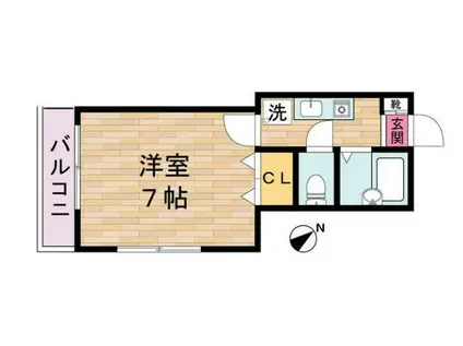 MT・プラザ5(1K/2階)の間取り写真