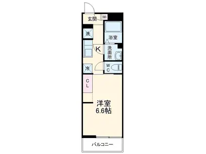 リブリ・Y-EXITO(1K/3階)の間取り写真