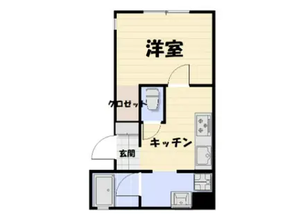 LIKE本町(1K/1階)の間取り写真