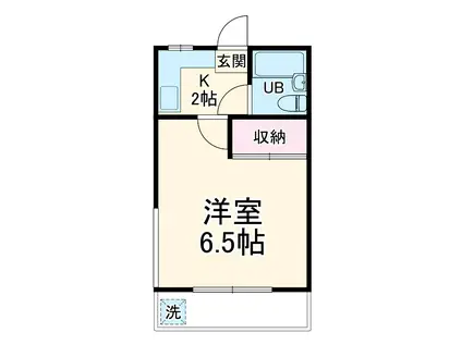 シャルムハイツ(1K/3階)の間取り写真