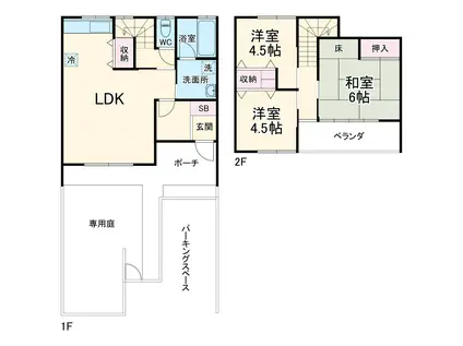 ベルメゾン(3LDK)の間取り写真