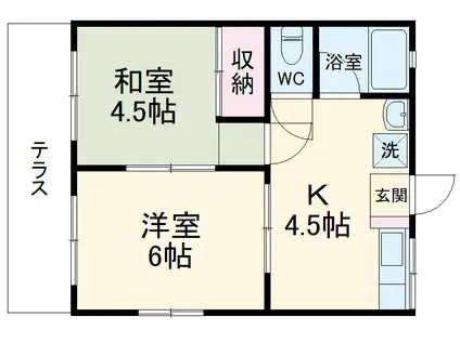 レオ・イトウ(2DK/2階)の間取り写真