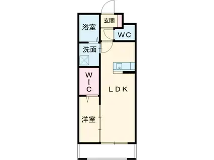 LUXE DE MINE(1LDK/5階)の間取り写真