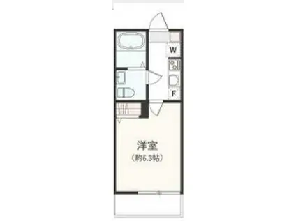 アザーレ・クオン伊勢原(1K/3階)の間取り写真