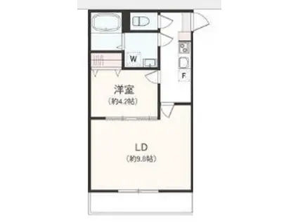 アザーレ・クオン伊勢原(1LDK/3階)の間取り写真