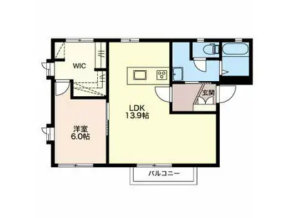 岳南電車 ジヤトコ前駅(ジヤトコ１地区前) 徒歩8分 2階建 築33年(1LDK)の間取り写真