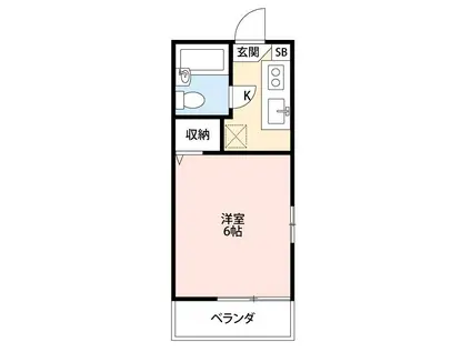 ルミネ・トドロキ(1K/1階)の間取り写真