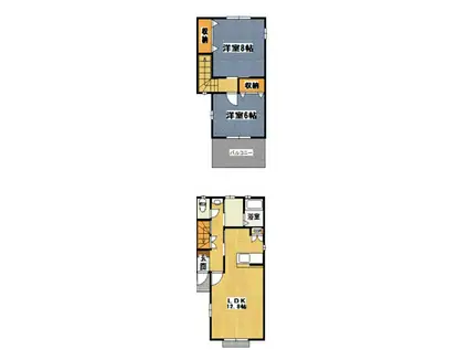 テラスハウス宮下(2LDK)の間取り写真