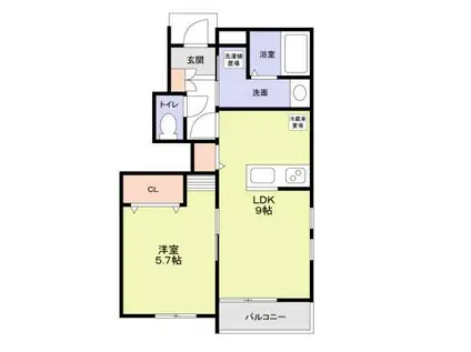 PREGIO吉祥寺H/K(1LDK/1階)の間取り写真