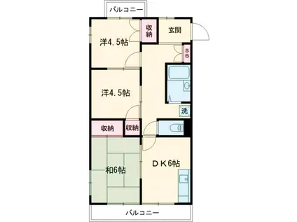メゾン904(3DK/1階)の間取り写真