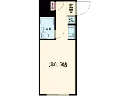 KJビル(ワンルーム/2階)の間取り写真